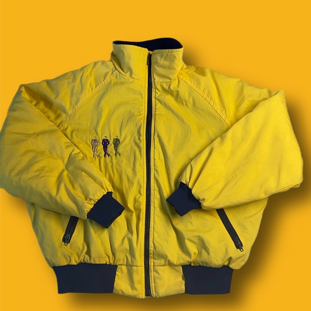 vintage polar fleece bomber jacket